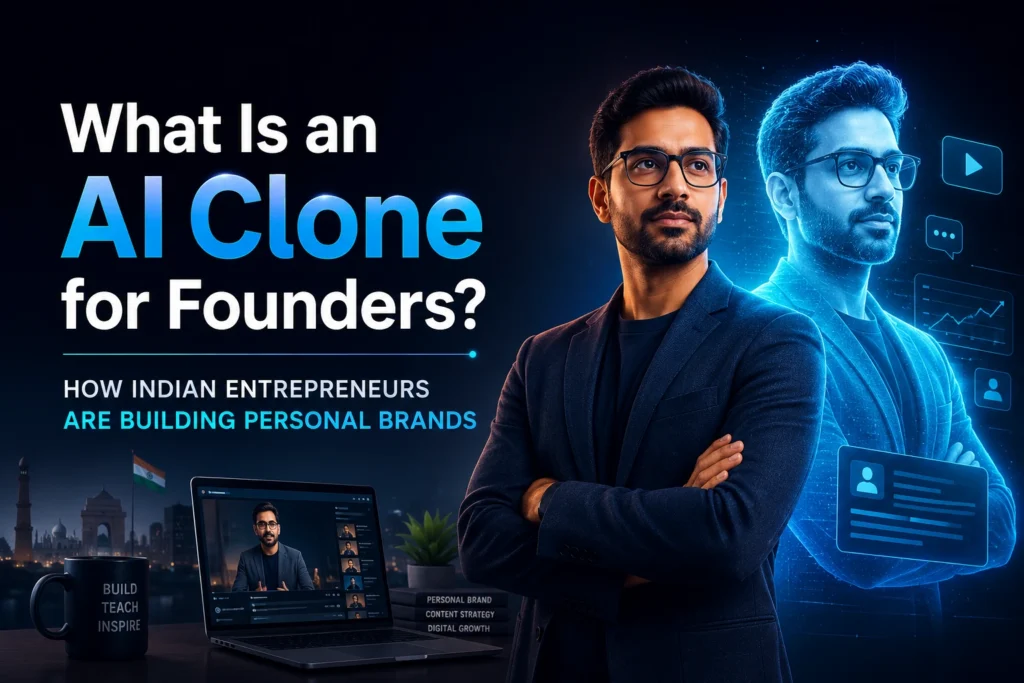 What Is an AI Clone for Founders How Indian Entrepreneurs Are Building Personal Brand