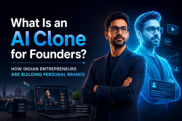 What Is an AI Clone for Founders How Indian Entrepreneurs Are Building Personal Brand