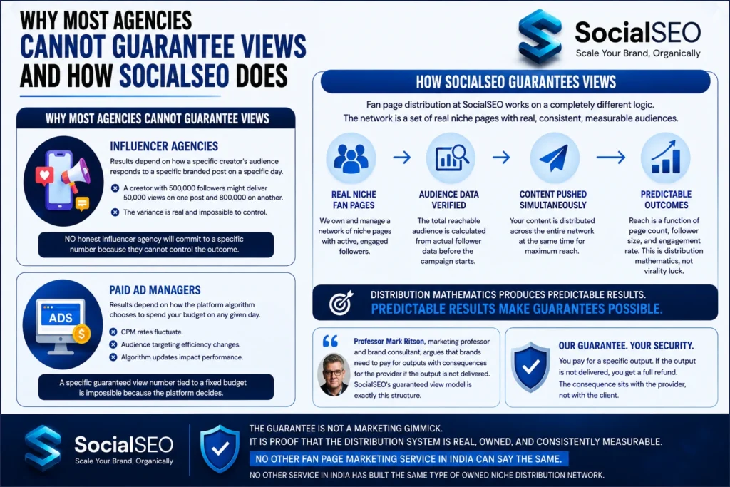 Why Most Agencies Cannot Guarantee Views and How SocialSEO Does