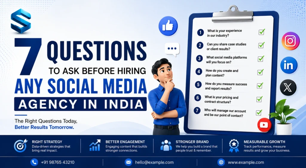 7 Questions to Ask Before Hiring Any Social Media Agency in India