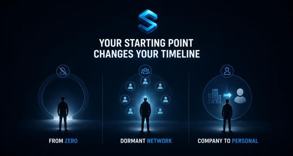 The timeline depends on where you are starting from