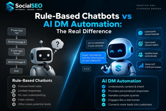 Rule-Based Chatbots vs AI DM Automation The Real Difference