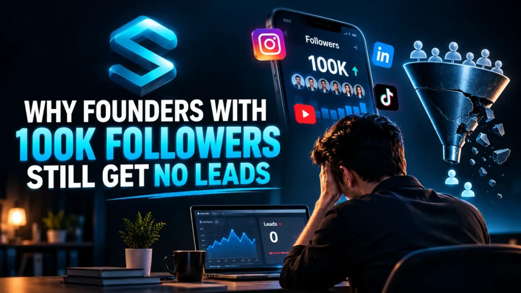 Why Founders With 100K Followers Still Get No Leads