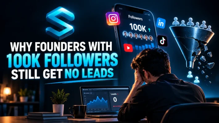 Why Founders With 100K Followers Still Get No Leads